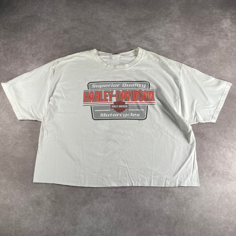 Harley Davidson Florida Pirate T-Shirt Men's Cropped Boxy 2XL Treasure Coast